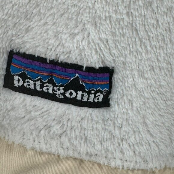 Patagonia Womens White 4-Snap Fleece Pullover Jacket Size M - Picture 2 of 5